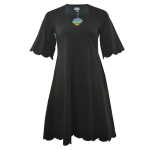 A-formet plus size kjole i sort - Nami Black