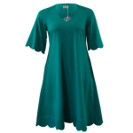 A-formet plus size kjole i smaragdgrøn - Nami Emerald Green