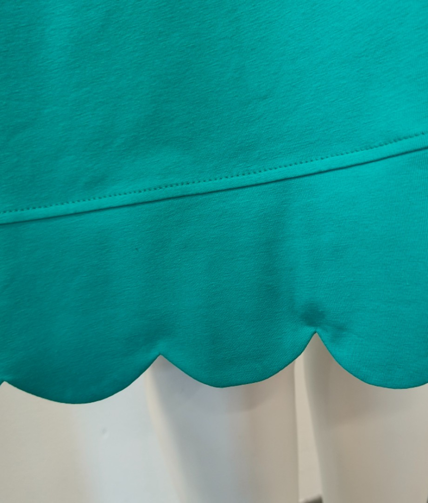 A-formet plus size kjole i smaragdgrøn - Nami Emerald Green