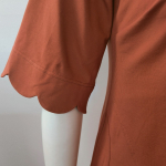 A-formet plus size kjole i varm brun - Nami Terra