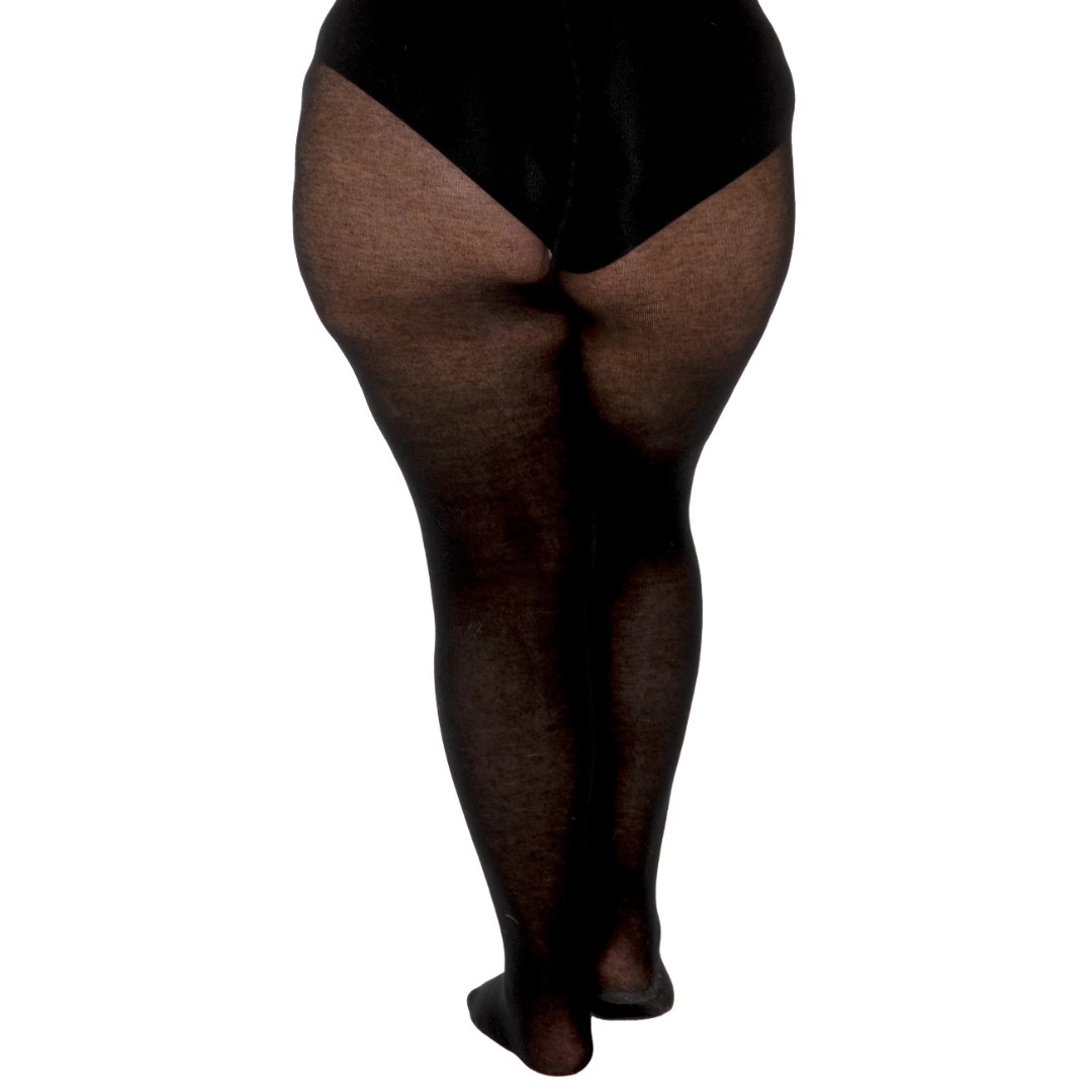 Black Cashmere Curvy - Vinter strømpebukser fra Pamela Mann