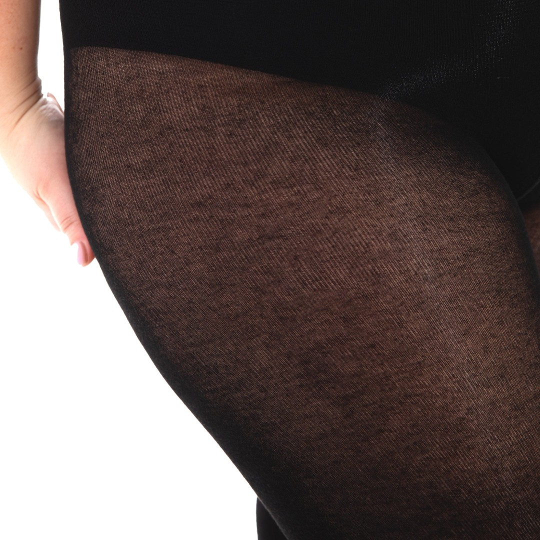 Black Cashmere Curvy - Vinter strømpebukser fra Pamela Mann