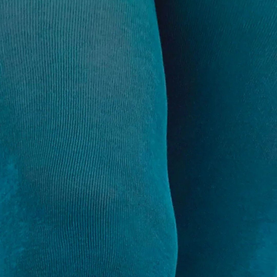 Teal Bamboo Curvy Super Stretch - Bambus strømpebukser fra Pamela Mann
