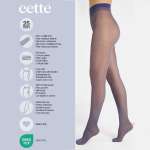 Blue Brillanti - Hollywood 25 denier - Blå strømpebukser med sølv glimmer