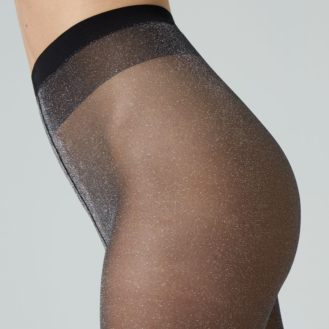 Silver Brillanti - Hollywood 25 denier - Strømpebukser med glimmer