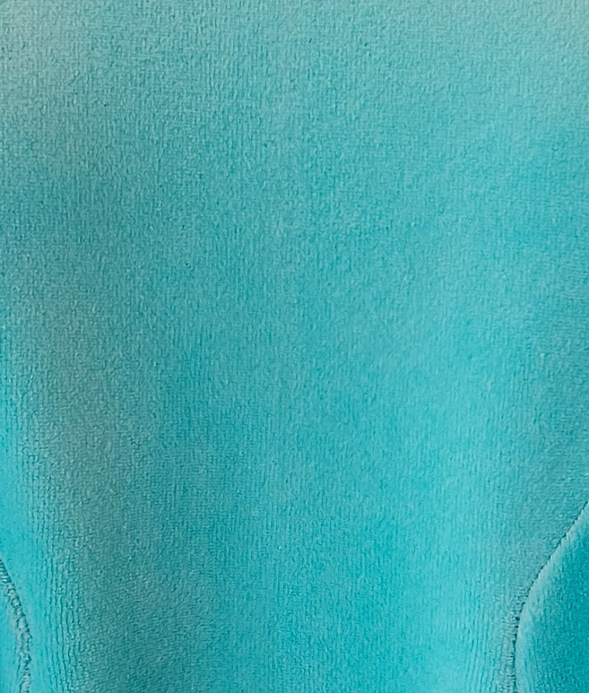 Løs plus size velour kjole - Emi Ice Blue Velvet