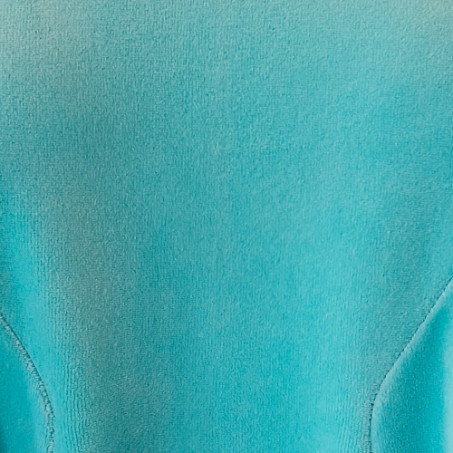 Løs plus size velour kjole - Emi Ice Blue Velvet