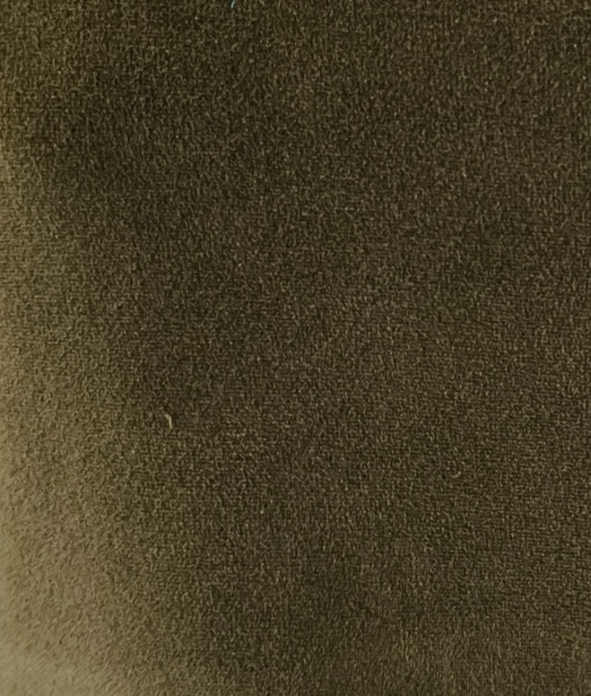 Langærmet kjole i army grøn velour - Bika Army Velvet