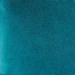 Langærmet kjole i petroleumsblå velour - Bika Petrol Velvet