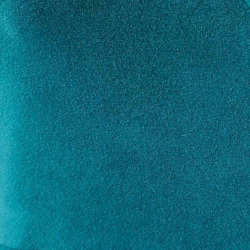 Langærmet kjole i petroleumsblå velour - Bika Petrol Velvet