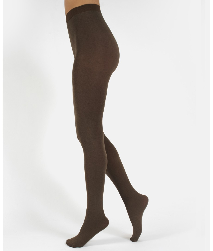 Walnut Lima Cashmere Wool 150 denier - Brun vinter strømpebukser