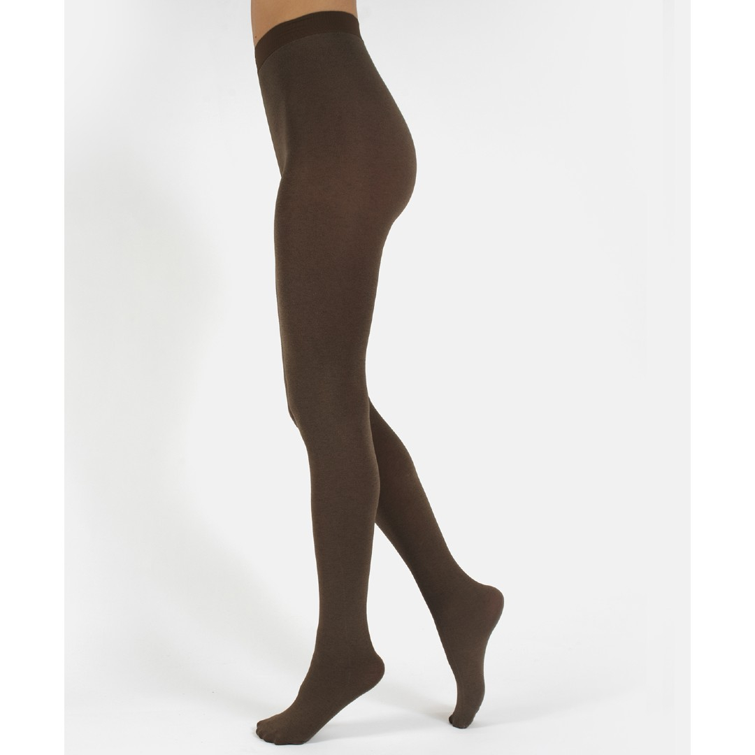 Walnut Lima Cashmere Wool 150 denier - Brun vinter strømpebukser