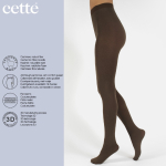 Walnut Lima Cashmere Wool 150 denier - Brun vinter strømpebukser