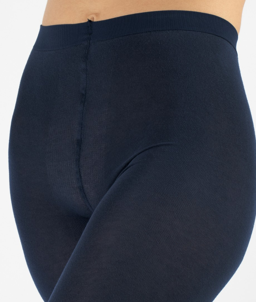 Navy Lima Cashmere Wool 150 denier - Marineblå vinter strømpebukser 