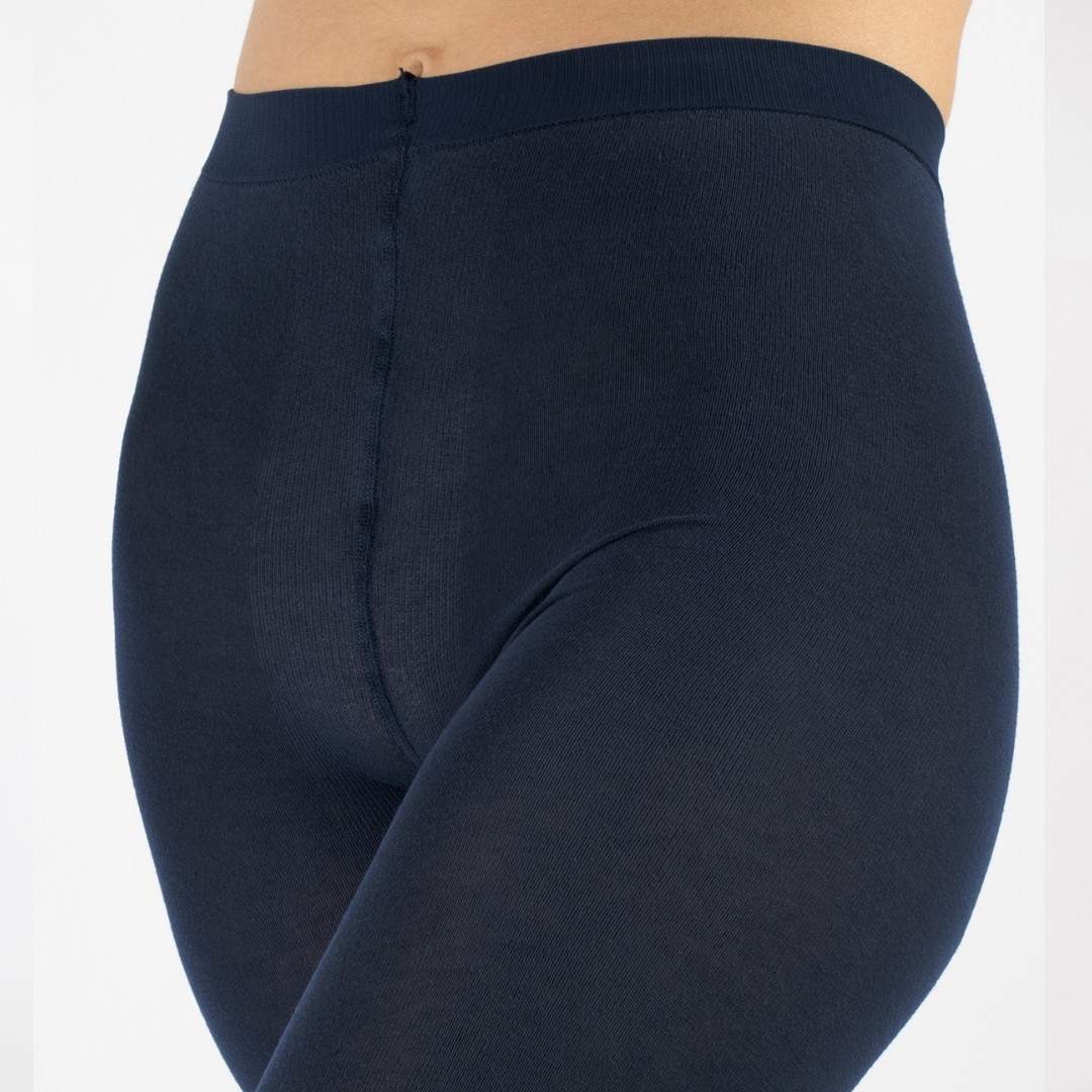 Navy Lima Cashmere Wool 150 denier - Marineblå vinter strømpebukser 