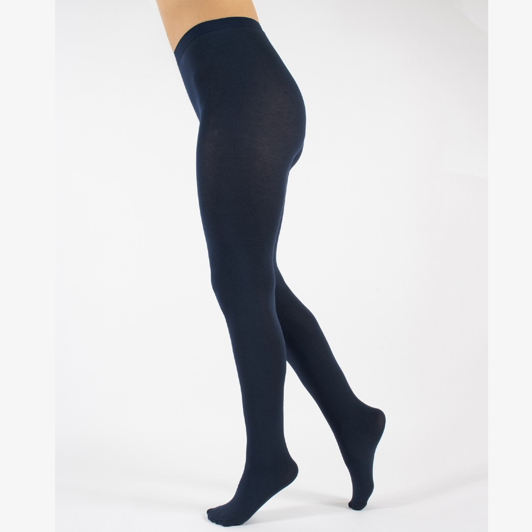 Navy Lima Cashmere Wool 150 denier - Marineblå vinter strømpebukser 