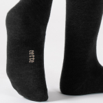 Aoraki Merino Wool Dark Grey - Koksgrå uld strømper fra Cette