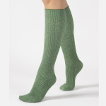 Glitter rib strømper - Irish Green fra CETTE