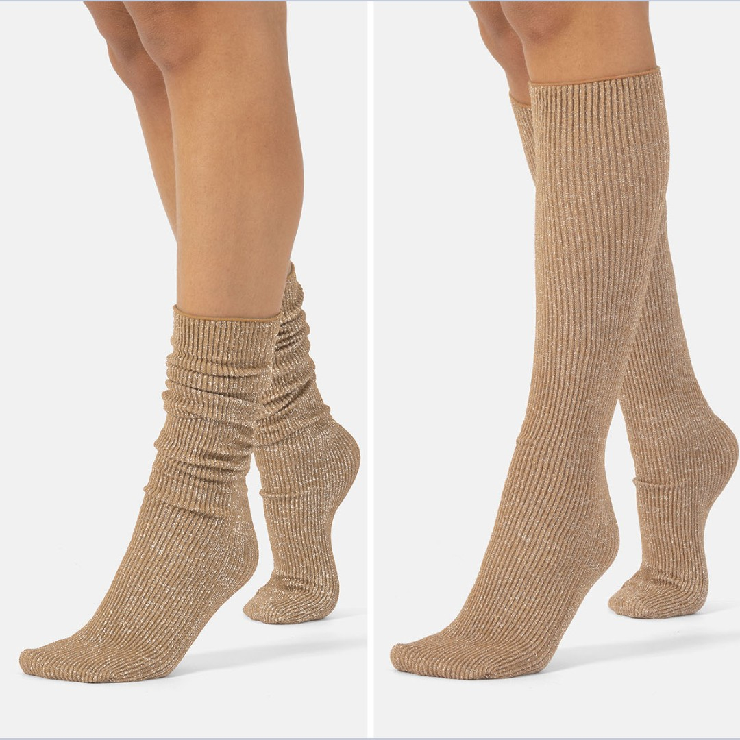 Glitter rib strømper - Caresse fra Cette