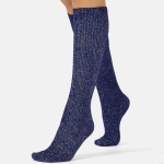 Glitter rib strømper - Navy fra CETTE