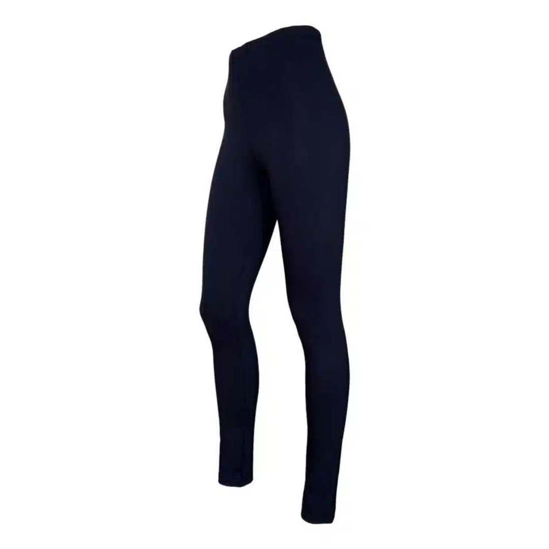 Lange bambus leggings i sort - 401320 fra Festival Strømper