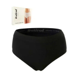 Sorte sømløse plus size trusser i mikrofibre - 507000 fra Festival