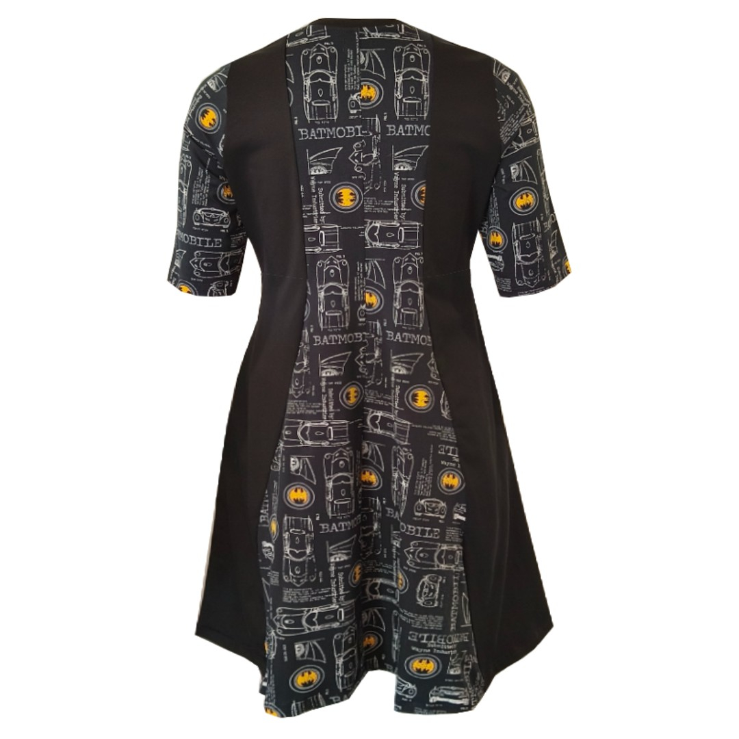 Meika Blueprint - A-formet plus size kjole med paneler fra Amamiko