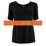 Bambus T-shirt i sort - 620 - Festival Danmark