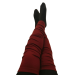 Vinrøde Uld Benvarmere Til Voksne