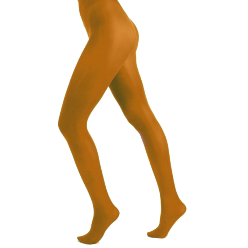 Mustard 200 Denier Curvy Super Stretch Strømpebukser