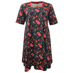 Plus size kjole - Tokyo Red Lipstick