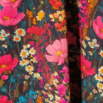 Plus size kjole - Genkei Pink Garden fra Amamiko