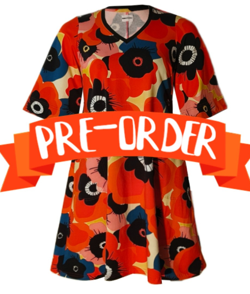 Plus size kjole - Tulla Giant Puppy fra Amamiko