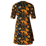 Plus size kjole - Tulla Yellow Flower fra Amamiko