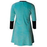 Plus size kjole Tulla Ice Blue Velvet fra Amamiko