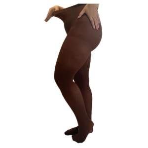 Brune plus size strømpebukser