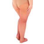Fishnet Pomegranate Red - Curvy Super Stretch Strømpebukser fra Pamela Mann