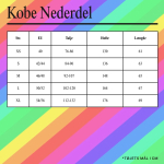 Størrelsesskema - Plus size Nederdel i store størrelser fra Amamiko