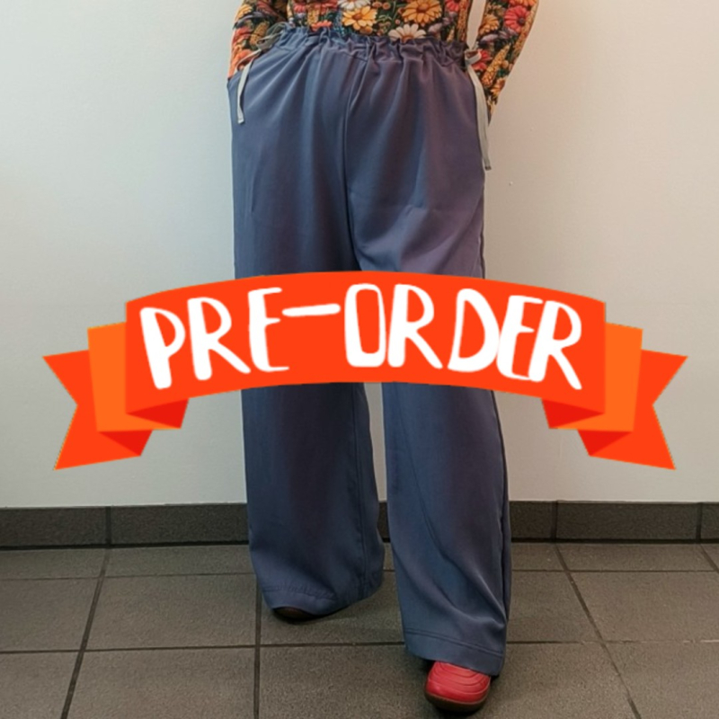 Loose Fit Bukser - Light Blue