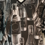 Botan Bluse - Wine o'clock. Løstsiddende plus size bluse fra Amamiko