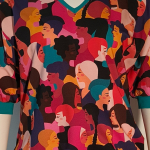 Botan Bluse - Diversity. Løstsiddende plus size bluse fra Amamiko