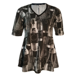 Sakura Bluse - Wine o'clock. A-formet bluse fra Amamiko