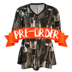 Sakura Bluse - Wine o'clock. A-formet bluse fra Amamiko