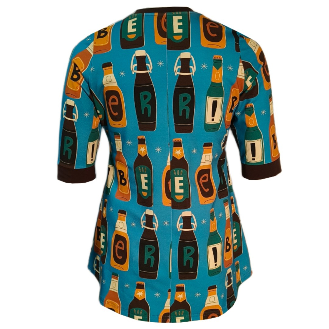 Sakura Bluse - Beer Me!. Bluse med A-form fra Amamiko