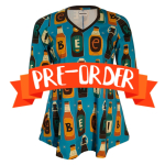 Sakura Bluse - Beer Me!. Bluse med A-form fra Amamiko