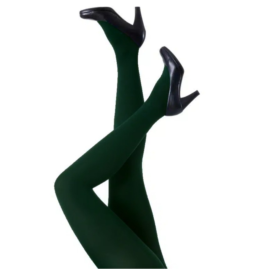 Strømpebukser i Dyb Grøn - Amelie Dark Green Festival 96130