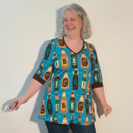 Sakura Bluse - Beer Me!. Bluse med A-form fra Amamiko