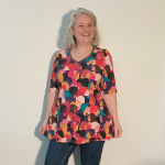 Sakura Bluse - Diversity. Bluse med A-form fra Amamiko