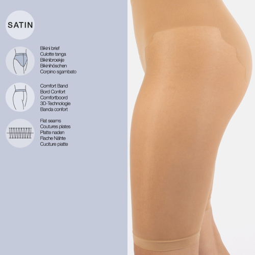 Serenity - Anti Chafing Shorts - Nude. 20 denier. Cette