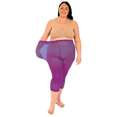 Violet 50 Denier Super Stretch Capri Leggings